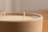 Stoneware Apricity Triple Wick Aromatherapy Candle