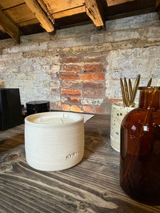 Stoneware Apricity Triple Wick Aromatherapy Candle